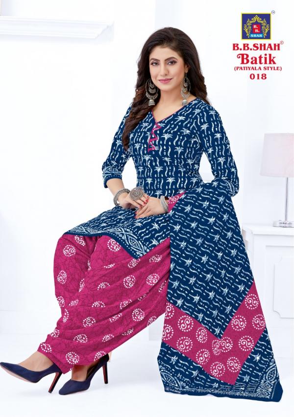 B.B Shah Batik Vol-1Cotton Designer Exclusive Ready made suit